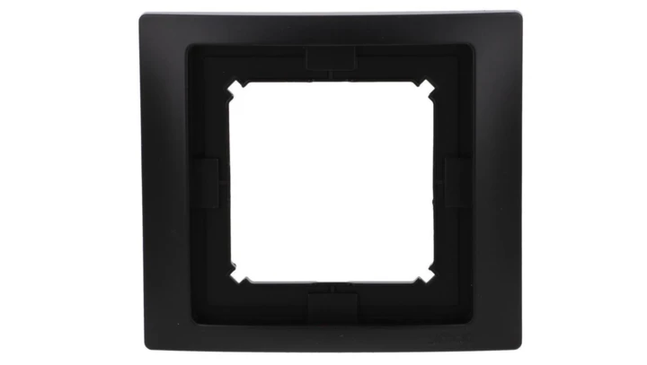 Simon Basic Ramka 1-krotna Neos do wersji bryzgoszczelnej IP44 z uszczelką czarny BMRC1B/49