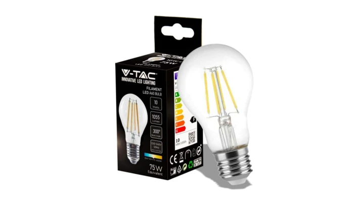 Żarówka LED Filament 10W E27 A60 4000K 1055lm 300st. 214411