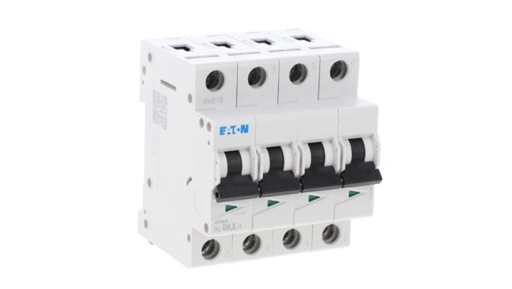 Wyłącznik nadprądowy 4P D 0,5A 15kA AC FAZ-D0,5/4 279068