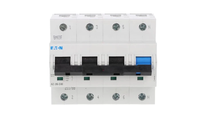Wyłącznik nadprądowy 3P+N C 40A 25kA AC AZ-3N-C40 211788