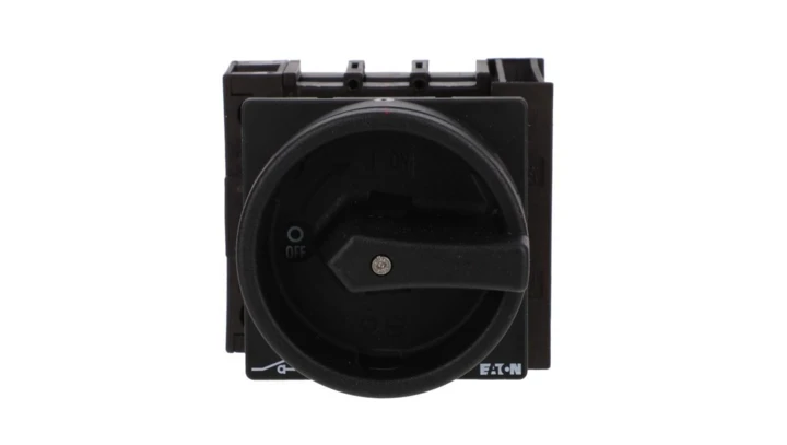 Rozłącznik 40A 3P+N 1Z+1R natablicowy czarna rączka z blokadą P1-40/EA/SVB-SW/N/HI11 199901