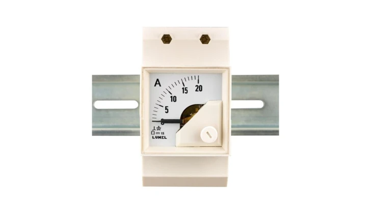 Miernik elektromagn. na szynę N:wykonanie normalne E208:zakr.pom. 15A EB16