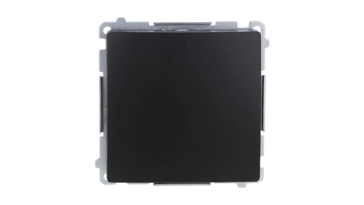 Simon Basic Łącznik jednobiegunowy (moduł) 16AX, 250V, zaciski śrubowe czarny BMW1A.01/49