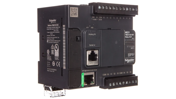 Sterownik programowalny 16 I/O przekaźnikowych Ethernet Modicon M221-16I/O TM221CE16R