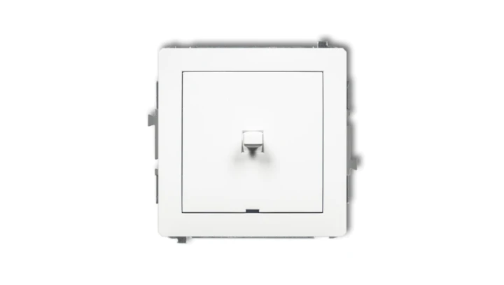 DECO Mechanizm łącznika jednobiegunowego w stylu amerykańskim, biały mat 25DWPUS-1