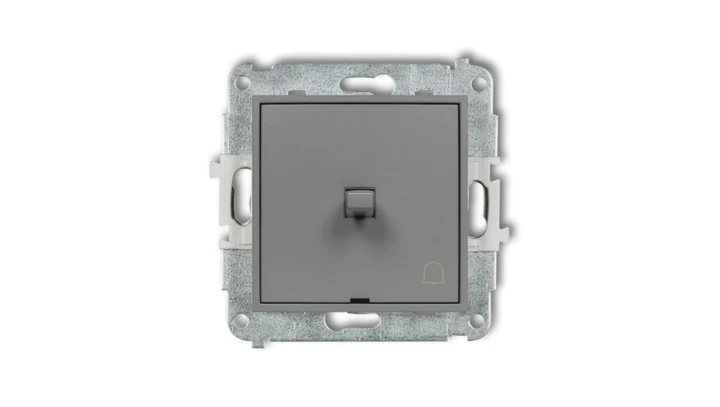 ICON Mechanizm łącznika zwierny dzwonek w stylu amerykańskim szary mat 27IWPUS-4