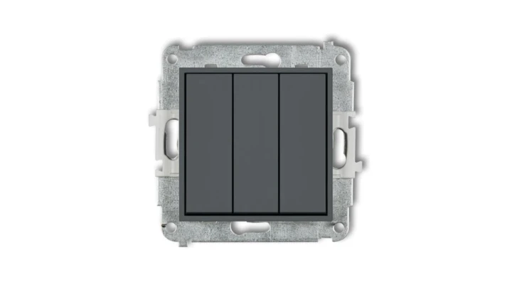 ICON Mechanizm łącznika potrójnego grafitowy mat 28IWP-7