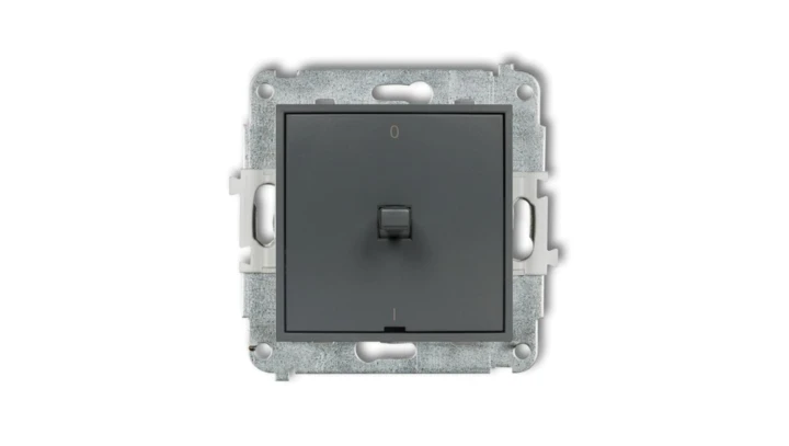 ICON Mechanizm łącznika dwubiegunowego w stylu amerykańskim grafitowy mat 28IWPUS-9