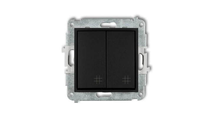 ICON Mechanizm łącznika podwójnego krzyżowego czarny mat 12IWP-66