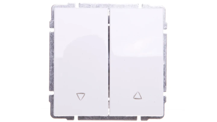 KOS66 Przycisk żaluzjowy biały 660418