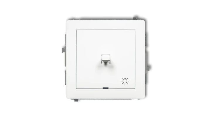 DECO Mechanizm łącznika zwierny światło w stylu amerykańskim, biały mat 25DWPUS-5