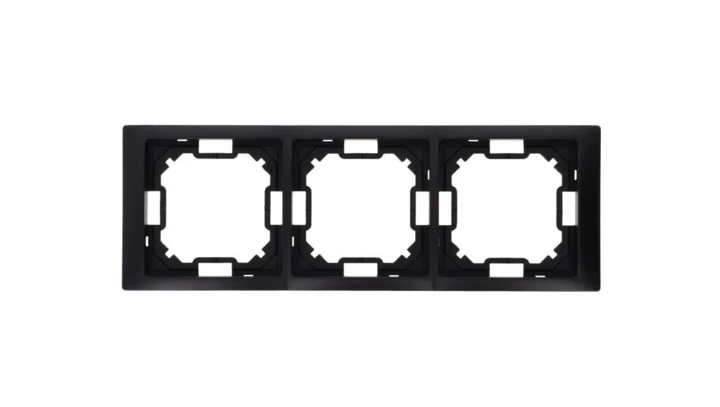 Simon Basic Ramka 3-krotna Neos IP20 czarny mat BMRC3/49