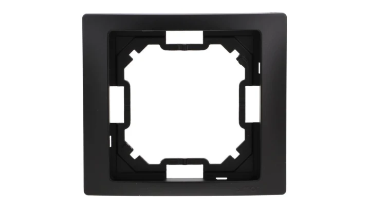 Simon Basic Ramka 1-krotna Neos IP20 czarny mat BMRC1/49