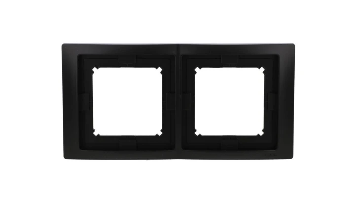 Simon Basic Ramka 2- krotna IP44 czarny mat BMRC2B/49