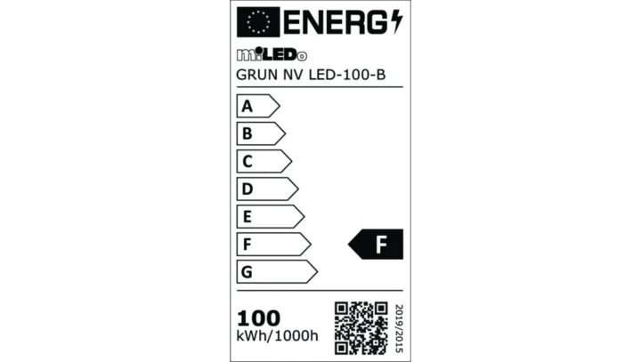 Projektor GRUN NV LED-100-B 9500lm 4000K barwa neutralna IP65 czarny 31394