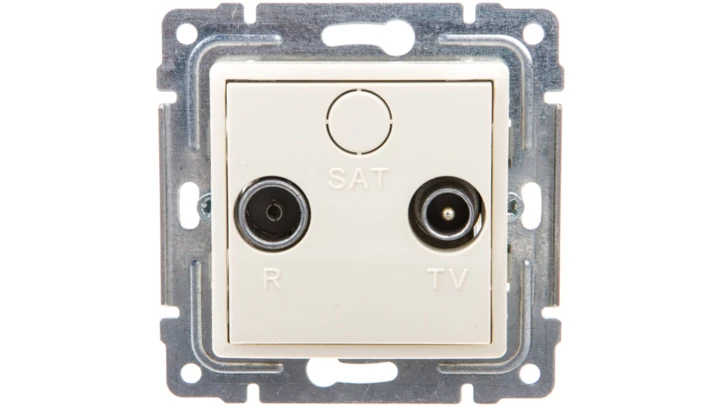 VENA Gniazdo antenowe RTV końcowe krem 510373