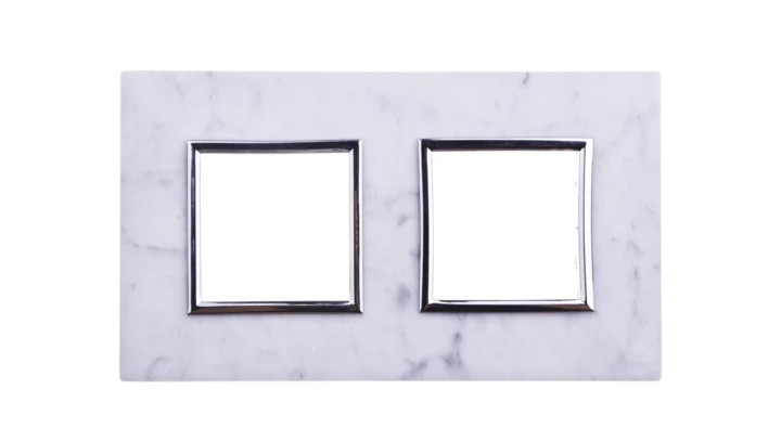 DANTE Ramka podwójna kamień BIANCO 4504482