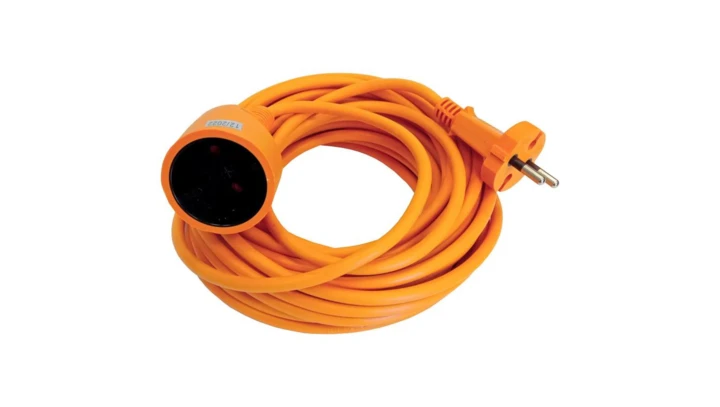 Przedłużacz ogrodowy 20m OWY 2x1,0 H05VV-F pomarańczowy 24974