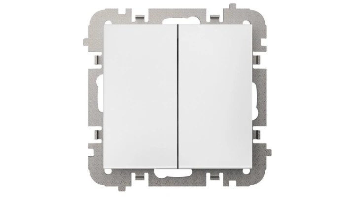 SANTRA łącznik świecznikowy bez ramki podtynkowy biały 4111-10