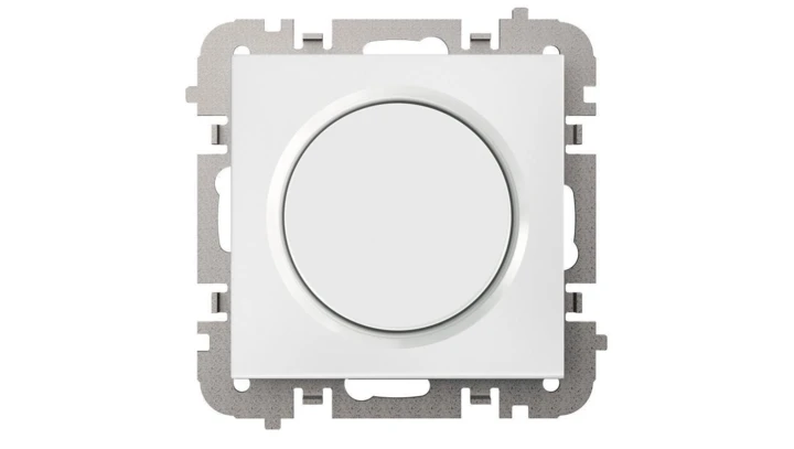 SANTRA ściemniacz LED obrotowy bez ramki podtynkowy biały 4107-10