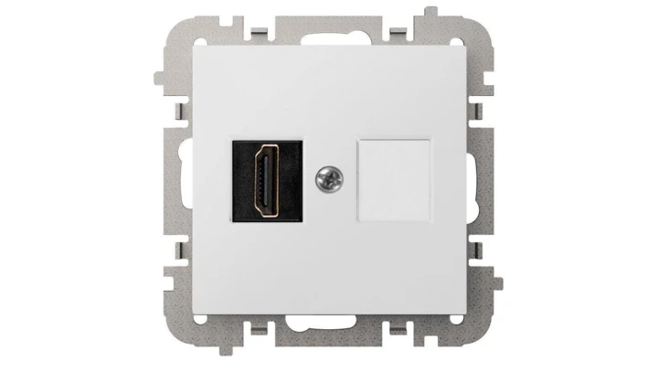 SANTRA gniazdo 1xHDMI bez ramki podtynkowe biały 4191-10