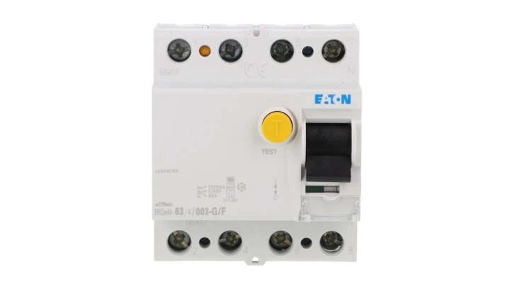 Wyłącznik różnicowoprądowy 10kA, FRCMM-63/4/003-G/F 187410