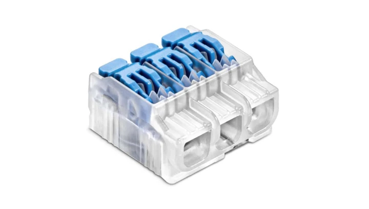 IDEALNA Szybkozłączka SCL3 B10 z dźwignią do linek i drutów 3-torowa 4mm² 32A 450V 88001313 /10 szt./