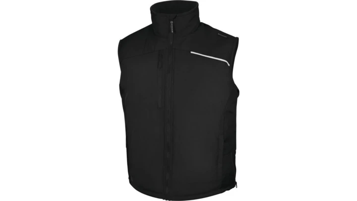 Kamizelka z poliestru pongee powlekanego PVC FIDJI3, kolor: czarny, rozmiar: XL / FIDJ3NOXG