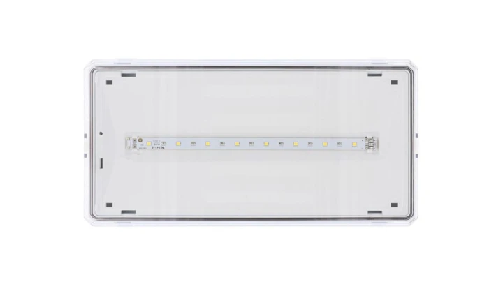 Oprawa EXIT M LED 1W 3h dwuzadaniowa AT białaoprawa EXIT M LED 1W 3h dwuzadaniowa AT biała ETE/1W/C/3/SA/AT/WH