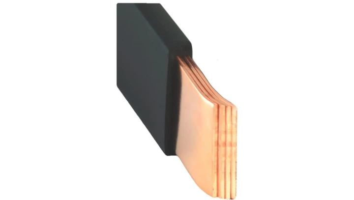 Szyna miedziana MOFLEX 15.5x0.8x4 49,6mm2 In=356A 2m MMC0160401