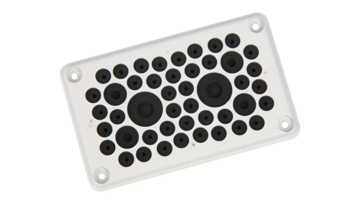 Osłona zabezpieczająca z materiału elektroizolacyjnego 40x10-13, 4x17-21, 2x27-30mm F3A-D 010145