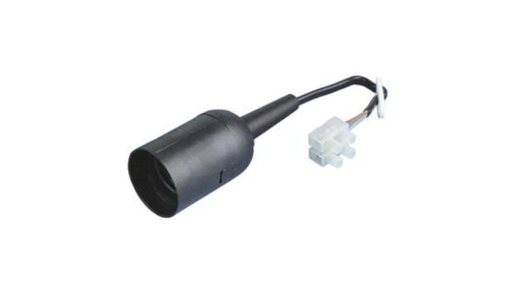 Oprawka oświetleniowa E27 budowlana remontowa z przewodem 15cm czarna 13055