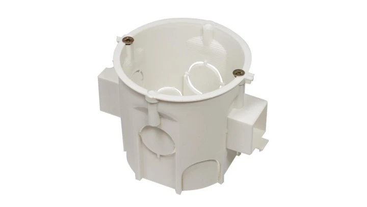 Puszka końcowa PK60 Lux głęboka łączeniowa z wkrętami biała A.0006L /110szt./