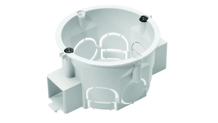 Puszka końcowa PK60 Lux łączeniowa z wkrętami biała A.0005L /100szt./