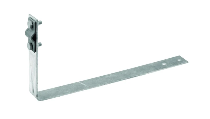Uchwyt dachówkowy (zacisk przez śrubę) 400mm ocynk ogniowy R.8026