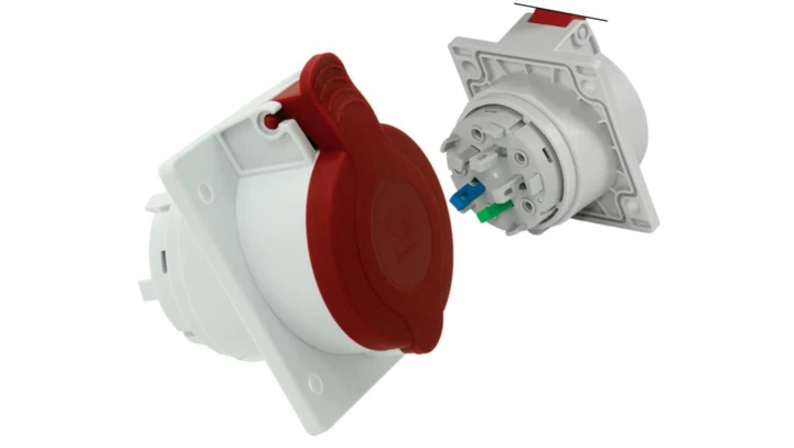 Gniazdo tablicowe szybkozłącze 16A 5P 400V IP44 B.1056SZ