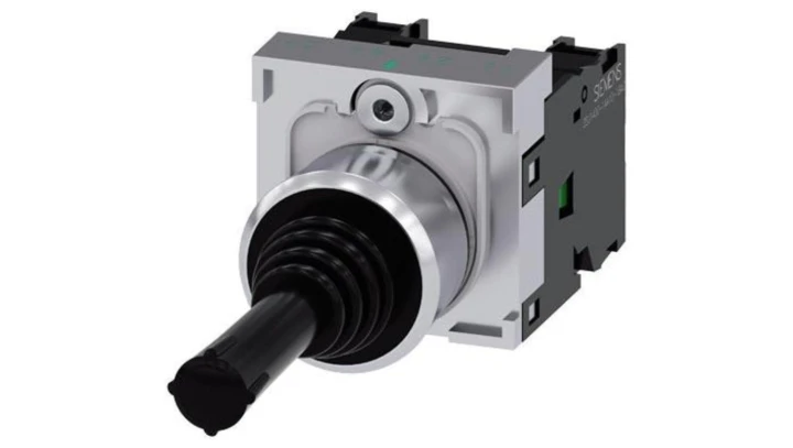 Joystick 2 kierunkowy kompletny poziomo 22mm metal z samopowrotem 2Z bez blokady dżojstik SIRIUS ACT 3SU1150-7AC88-1NA0