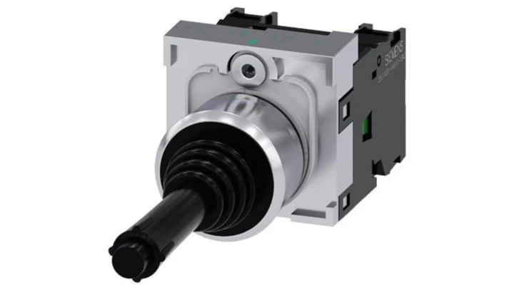 Joystick 2 kierunkowy kompletny poziomo 22mm metal bez samopowrotu 2Z z blokadą dżojstik SIRIUS ACT 3SU1150-7BA88-1NA0