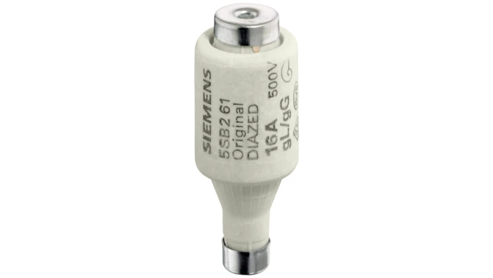 Wkładka bezpiecznikowa DIAZED 500 V do ochrony kabli i linii gG, rozmiar DII, E27, 2A 5SB211