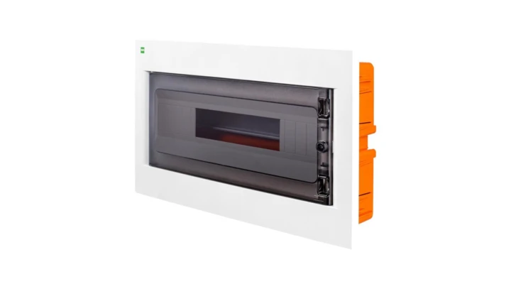 Rozdzielnica modułowa podtynkowa AREO PE+N 1x18 IP40 biały/dymny 3660-01