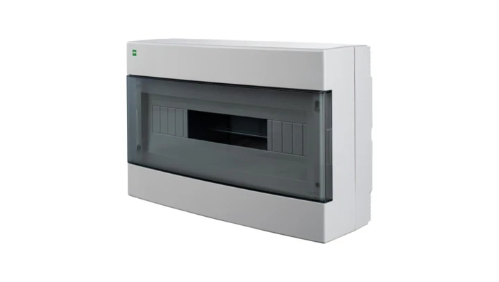 Rozdzielnica modułowa natynkowa AREO PE+N 1X18 IP40 biały/dymny 3650-01