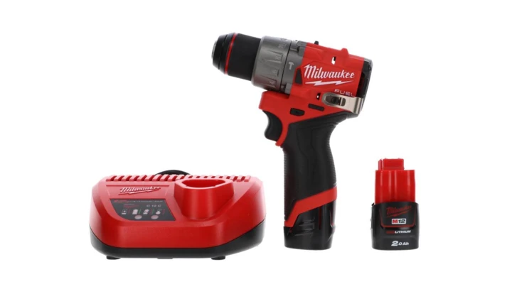 Wiertarko-wkrętarka udarowa 12V 2.0 Ah FUEL M12 walizka, ładowarka i 2x akumulator FPD2-202X 4933479868