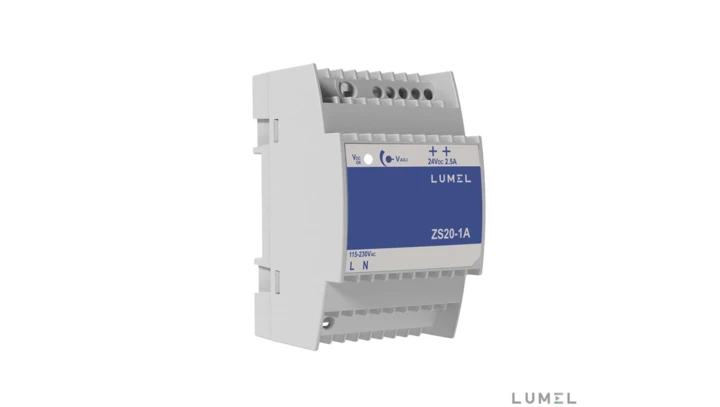 Zasilacz 24VDC, 2,5A, 60W, nap. zas. 115-230Vac ZS20-1A