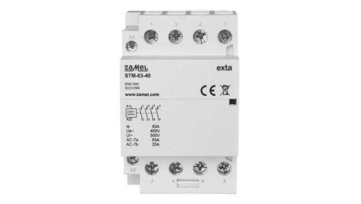 Stycznik modułowy instalacyjny 63A 4 Z 230V AC STM-63-40 EXT10000299