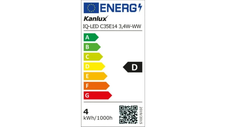 Żarówka LED E14 IQ-LED C35E14 3,4W-WW 470lm 2700K barwa ciepła Ra90 3 lata Gwarancji świeczka 36682