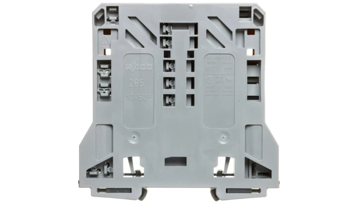 Złączka szynowa 2-przewodowa 50mm2 szara 285-150/opak=5szt./