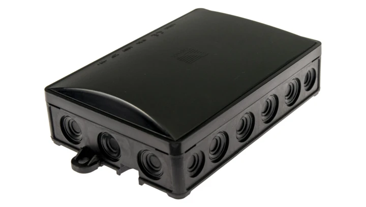 Puszka instalacyjna hermetyczna 90x130 klik, 18 dławików, czarna /30szt./