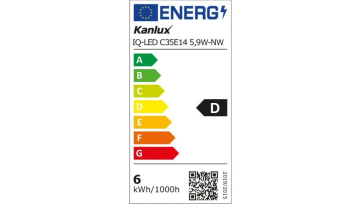Żarówka LED E14 IQ-LED C35E14 5,9W-NW 806lm 4000K barwa neutralna Ra90 3 lata Gwarancji świeczka 36686