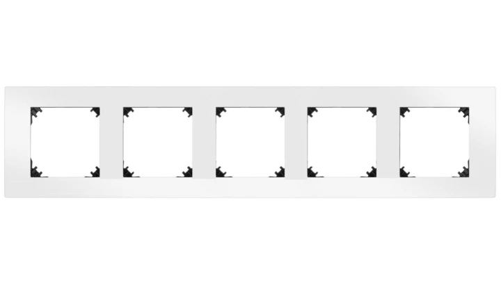 VESTRA ramka pięciokrotna IP20 biały 3875-00