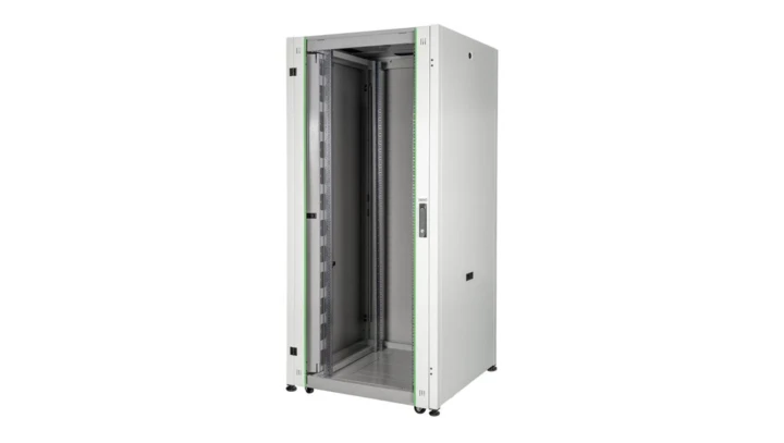 Szafa teleinformatyczna rack 19 cali Hyper Pro 32U 600x600, drzwi szklane, kolor szary Digitus Professional DN-51002